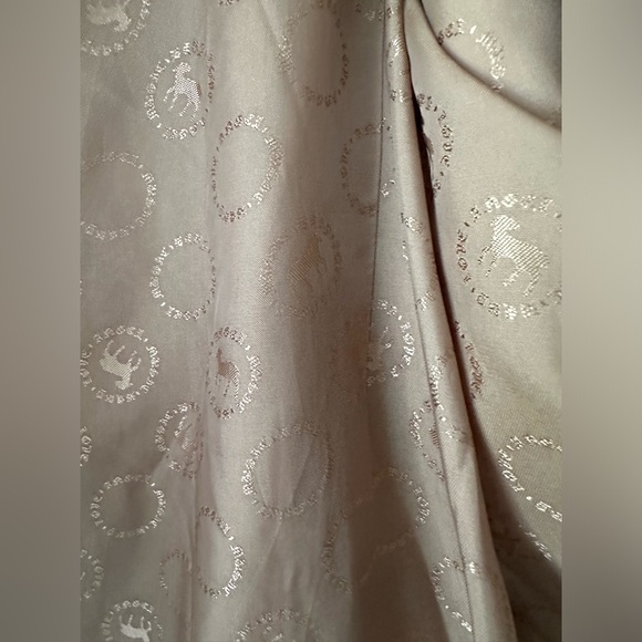 L.A.M.B. Gwen Stefani Balmacaan Camel Long Jacket Coat Sz 6 Leopard No Hood - Picture 7 of 11